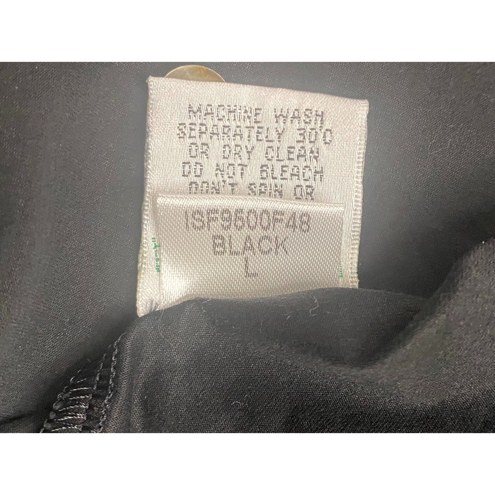 Bugatchi 8-Way Stretch Black Short Sleeve Button Down Shirt Large NWOT - Picture 3 of 5